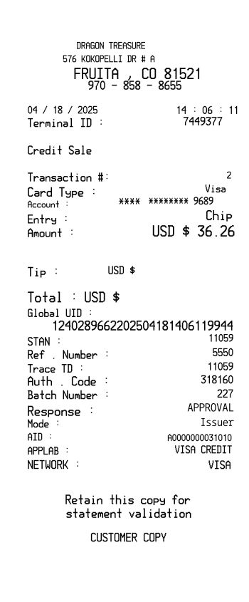 Credit card payment receipt 02 receipt template preview thumbnail